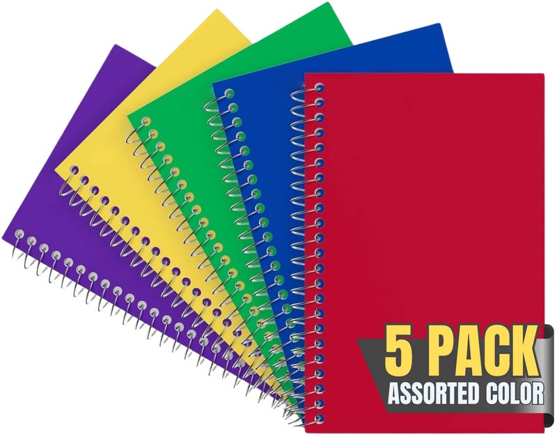 1InTheOffice Notepads 4x6 College Ruled, Assorted colors, 50 sheets/pad, 5 pack - Image 1